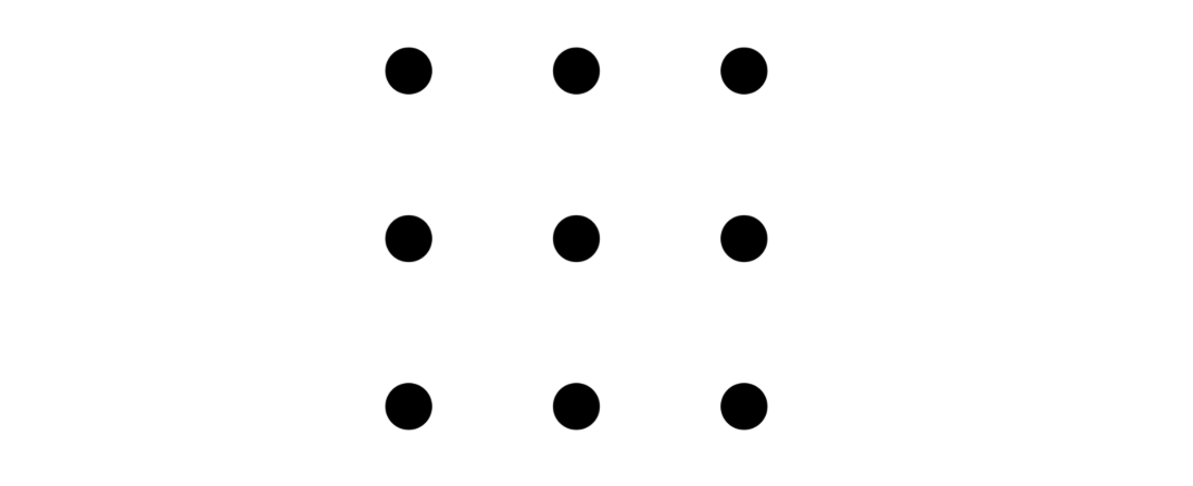 9 dots 4 lines puzzle answer